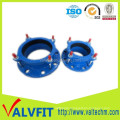 Ductile iron coupling for UPVC pipe